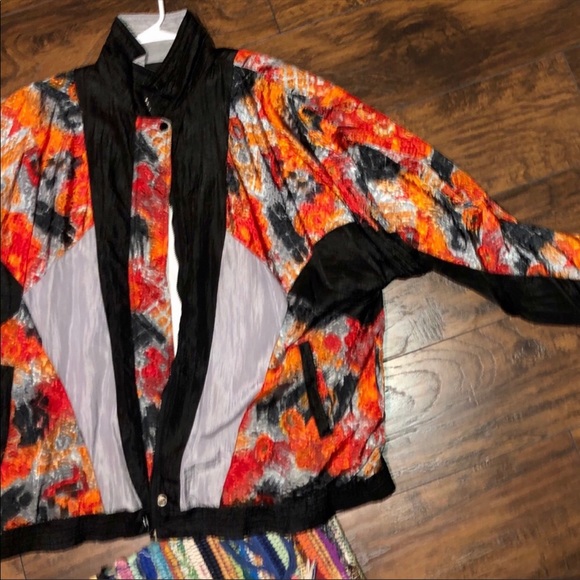 Iridescent vintage 90s windbreaker Unisex - Picture 8 of 9